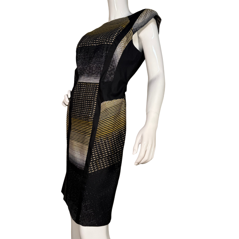 Load image into Gallery viewer, Karen Millen Black Patterned Dress
