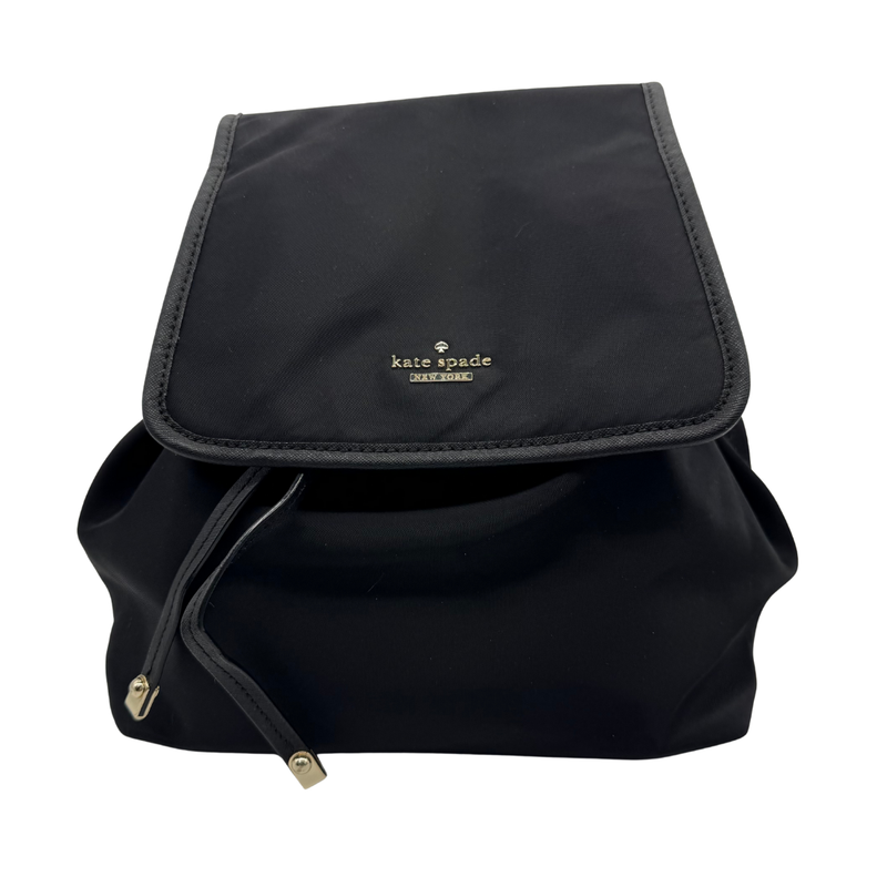 Load image into Gallery viewer, Kate Spade Black Nylon Mini Backpack
