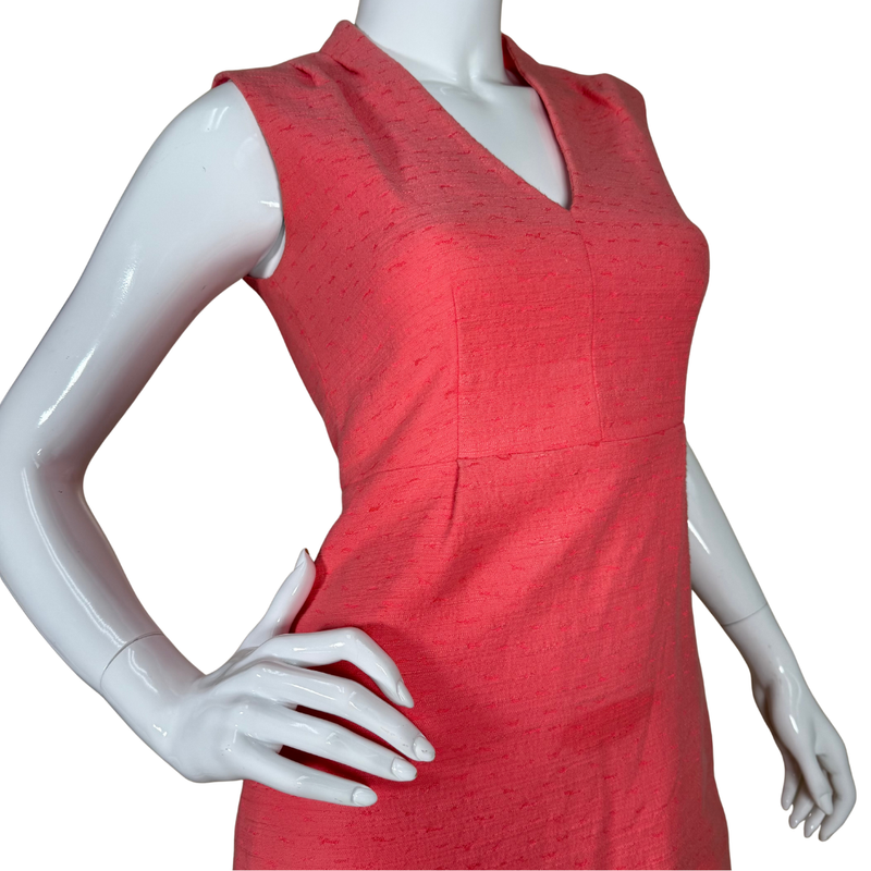 Load image into Gallery viewer, Kate Spade Coral Pink Dress is a chic and versatile piece, perfect for both casual and semi-formal occasions

