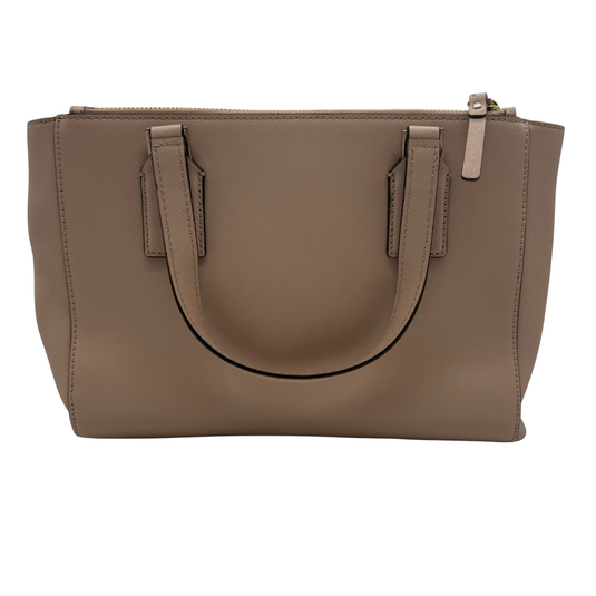elegant pre-owned Kate Spade Elegant Blush Pink Shoulder Bag satchel in a soft blush pink hue is the perfect blend of style and practicality