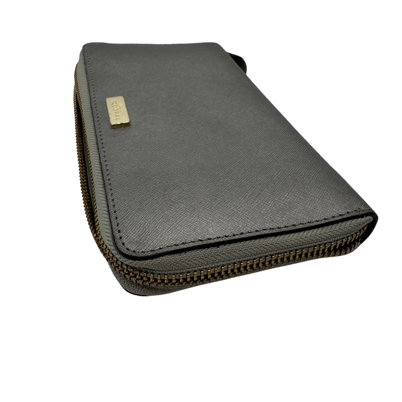 Load image into Gallery viewer, Kate Spade Saffiano Chic Zip-Around Wallet – Silver Glam
