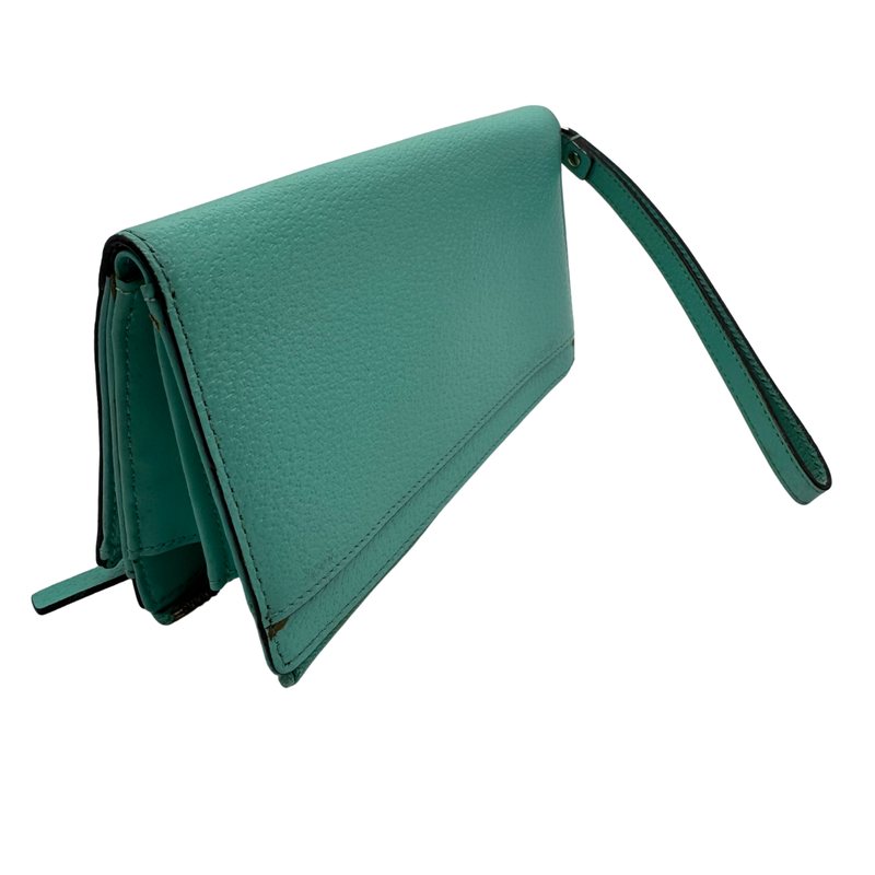 Load image into Gallery viewer, Kate Spade Teal Green Wristlet Wallet
