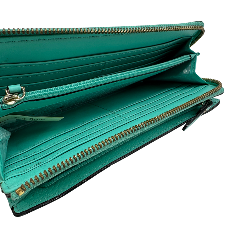 Load image into Gallery viewer, Kate Spade Teal Green Wristlet Wallet
