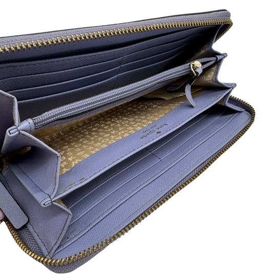 Kate Spade “Saffiano Chic” Zip-Around Wallet – Baby Blue