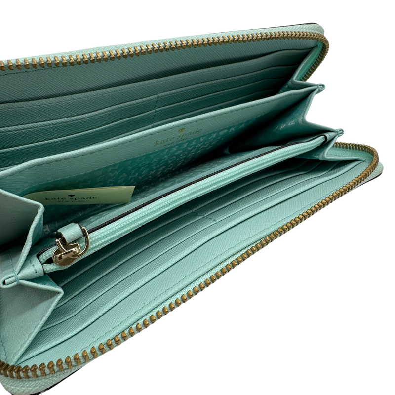 Load image into Gallery viewer, Kate Spade Saffiano Chic Zip-Around Wallet – Soft Mint
