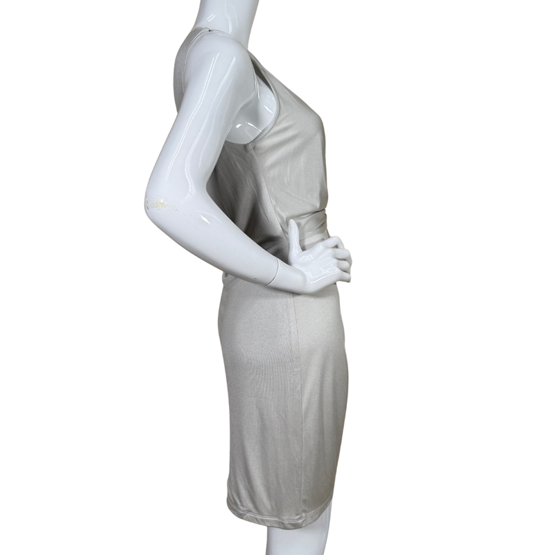 Load image into Gallery viewer, Mannequin wearing a light gray dress on a white background
