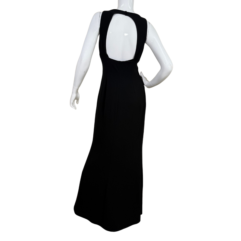 Load image into Gallery viewer, Lauren - Ralph Lauren Classic Black Sleeveless Evening Gown

