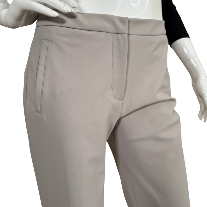 Load image into Gallery viewer, Lululemon Gray Stretch Pants are a pair of slim-fit trousers with a smooth, tailored appearance
