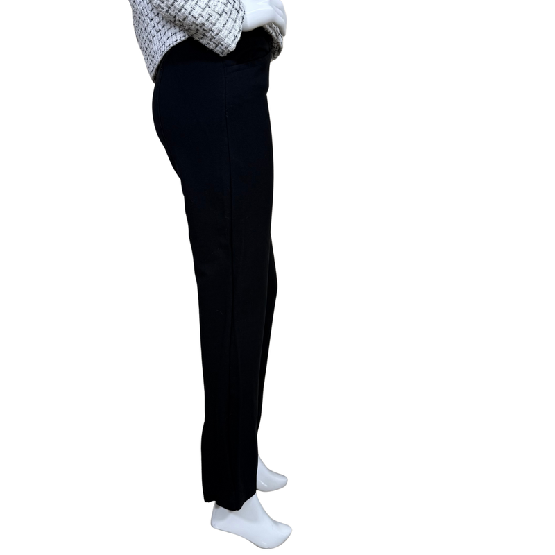 Load image into Gallery viewer, Maeve by Anthropologie Black Slim-Fit Stretch Trousers are a must-have essential for any wardrobe
