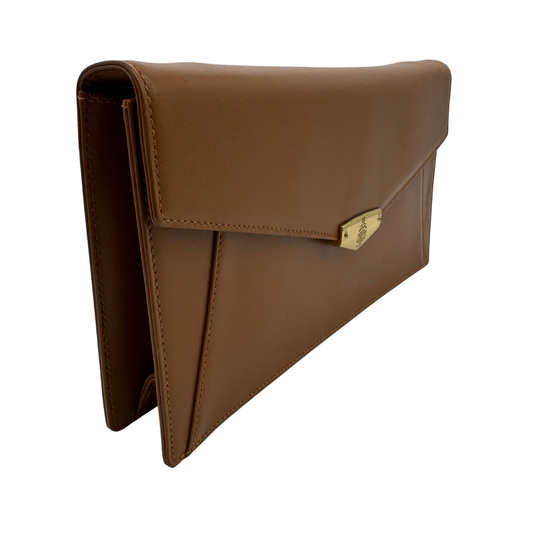 Mark Cross Vintage Saddle Brown Leather Crossbody