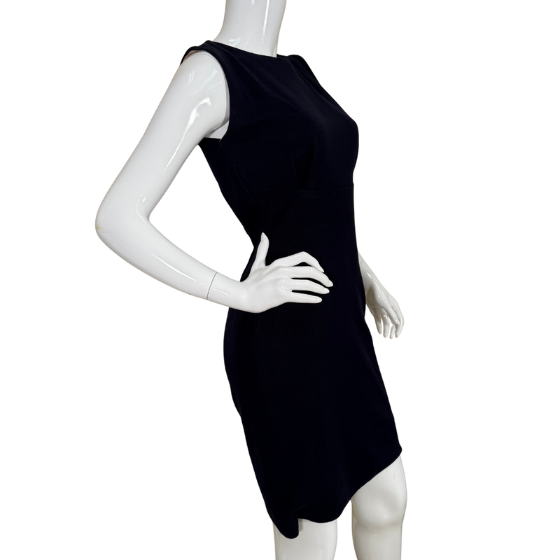 Load image into Gallery viewer, Black dress on a mannequin against a white background
