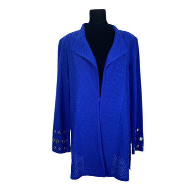 Misook Cerulean Jacket front view