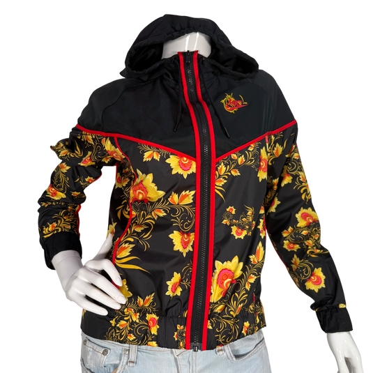 Nike Black Sport Colorblock Athletic Zip Hoodie Jacket