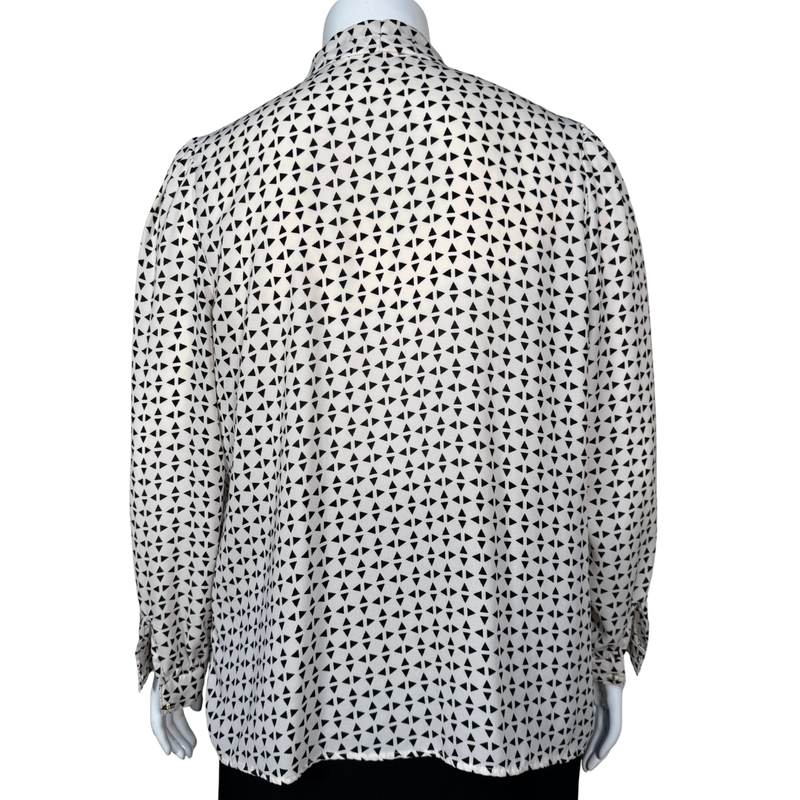 Load image into Gallery viewer, Nine West Modern Geo Button-Down Blouse
