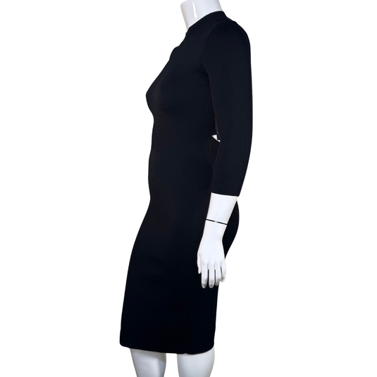 Rachel Roy Elegant Knit Black Dress with Opened Back