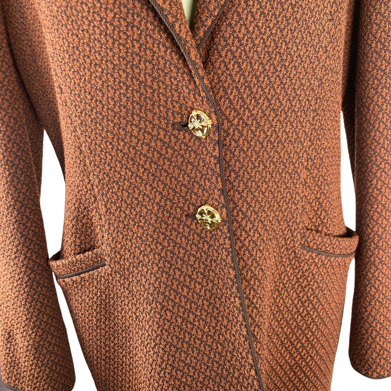 Load image into Gallery viewer, St John Brown Jacket close up view
