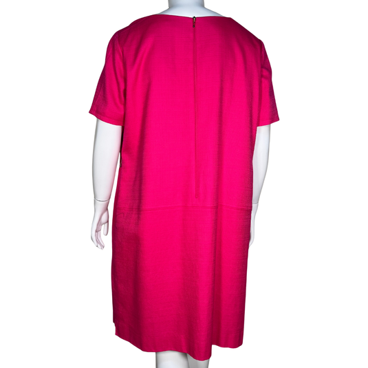 Tahari Vibrant Fuchsia Shift Dress