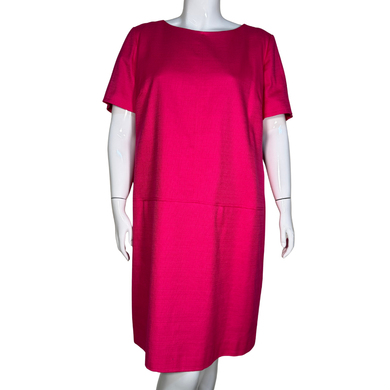 Tahari Vibrant Fuchsia Shift Dress