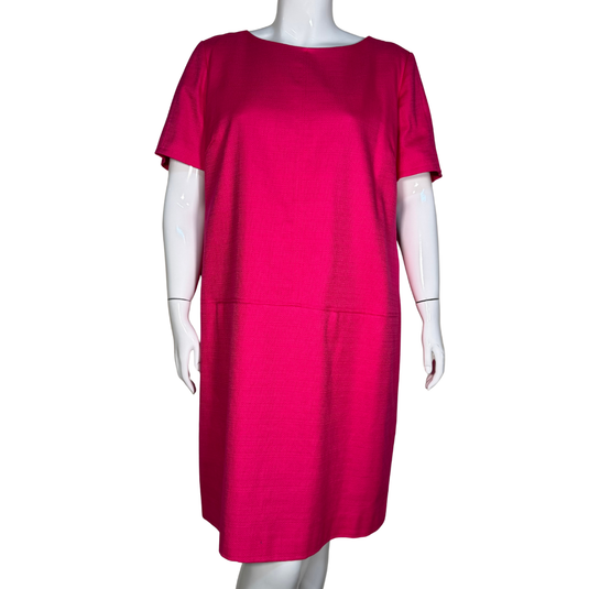 Tahari Vibrant Fuchsia Shift Dress