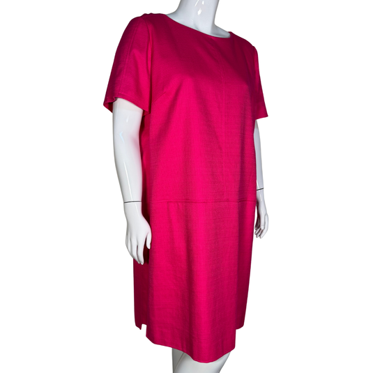 Tahari Vibrant Fuchsia Shift Dress