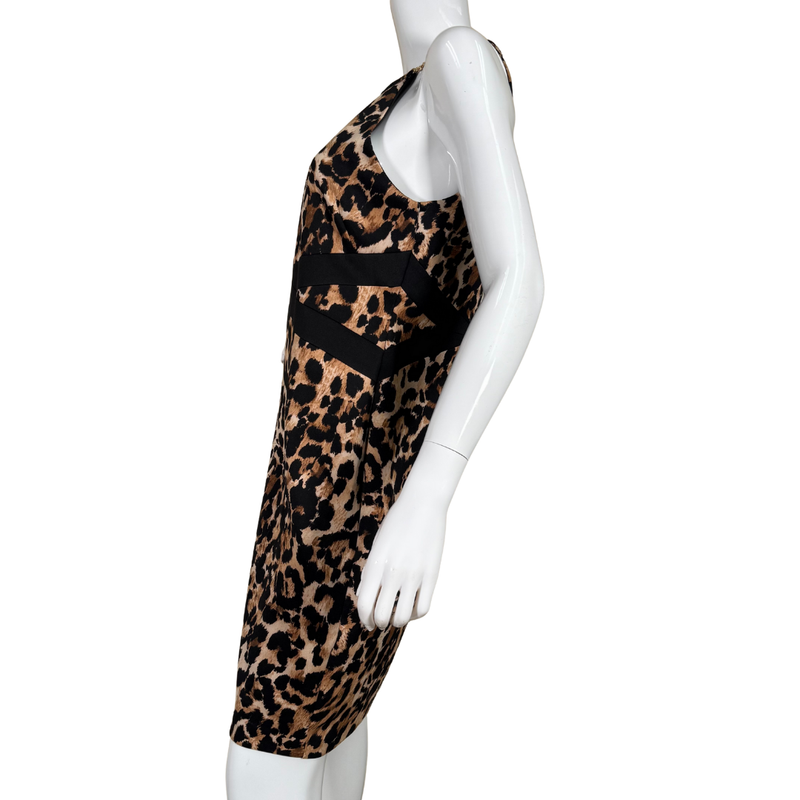 Load image into Gallery viewer, Leopard print dress on a mannequin against a white background
