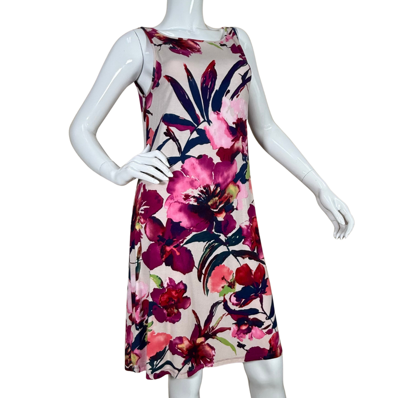 Load image into Gallery viewer, Tommy Bahama Casual Floral Dress in Fuchsia Color Tones

