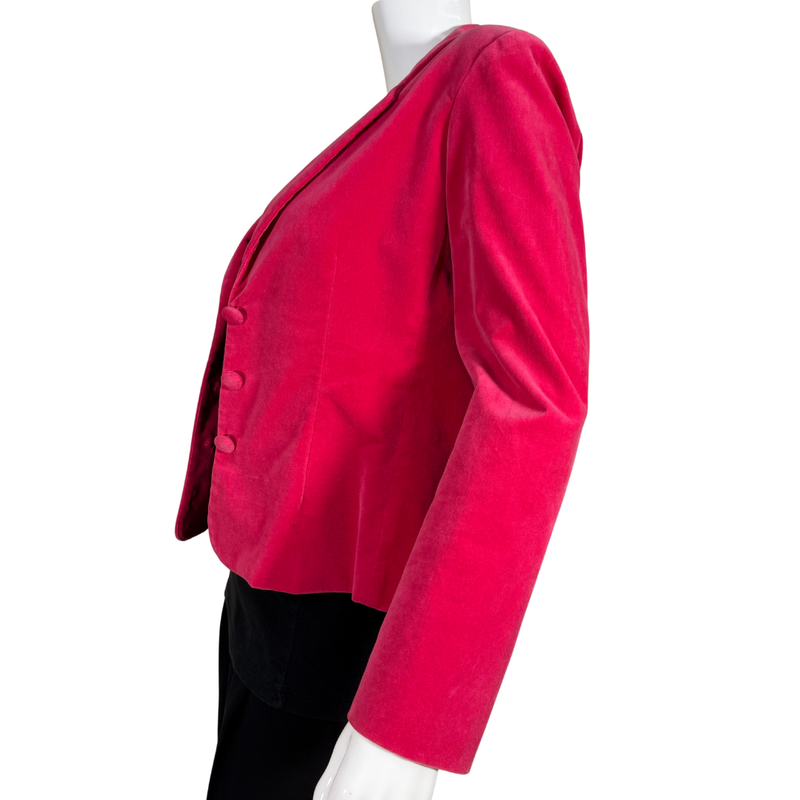 Load image into Gallery viewer, Red blazer on a mannequin against a white background
