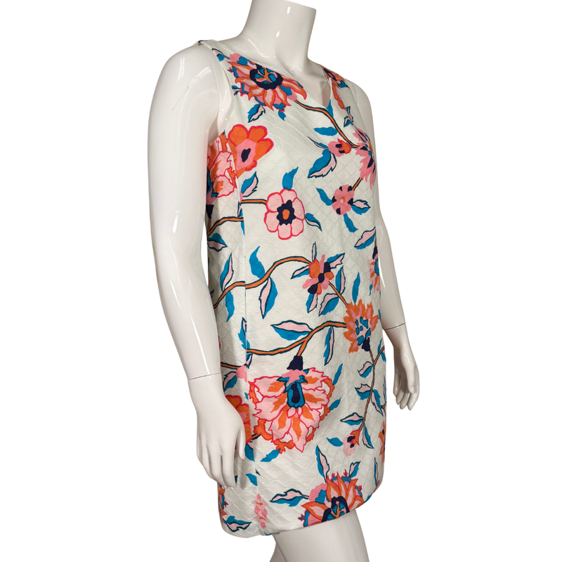 Load image into Gallery viewer, Tori Richard Sleeveless  Floral Cotton Shift Dress

