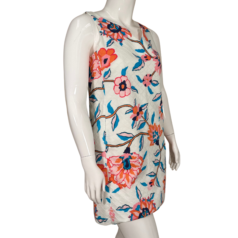 Load image into Gallery viewer, Tori Richard Sleeveless  Floral Cotton Shift Dress
