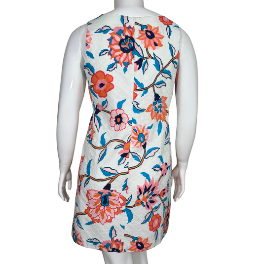 Tori Richard Sleeveless  Floral Cotton Shift Dress