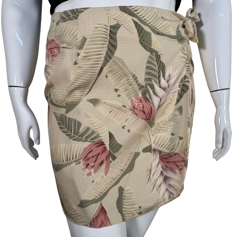 Load image into Gallery viewer, Tori Richard Tropical Floral Wrap Skirt – Effortless Island Chic
