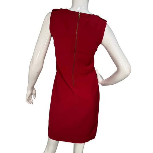 Tory Burch Red Sleeveless Sheath Dress