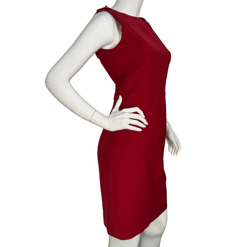 Load image into Gallery viewer, Tory Burch Red Sleeveless Sheath Dress
