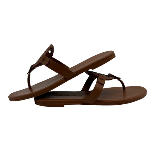 Tory Burch Classic Slide Leather Sandals