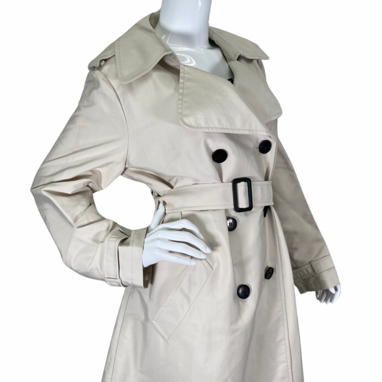 Lafayette 148 Cream Trench Coat