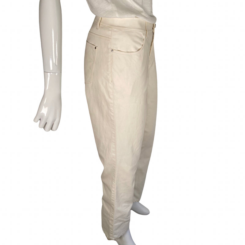 Load image into Gallery viewer, Lafayette Sleek Beige Pants side view
