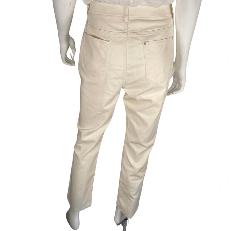 Load image into Gallery viewer, Lafayette Sleek Beige Pants backside view
