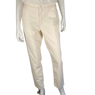 Lafayette Sleek Beige Pants front view