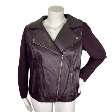 Linea Purple Jacket on mannequin front view