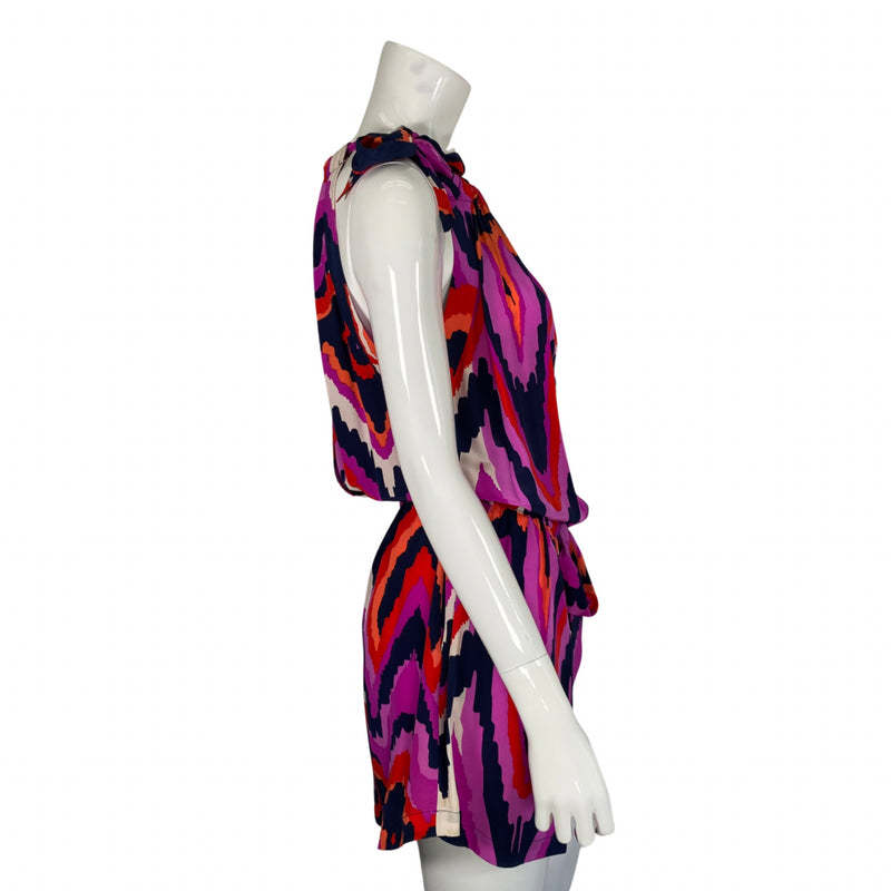 Load image into Gallery viewer, Alice Trixie Vibrant Halter-neck Dress side view, shop by YWCA O&#39;ahu
