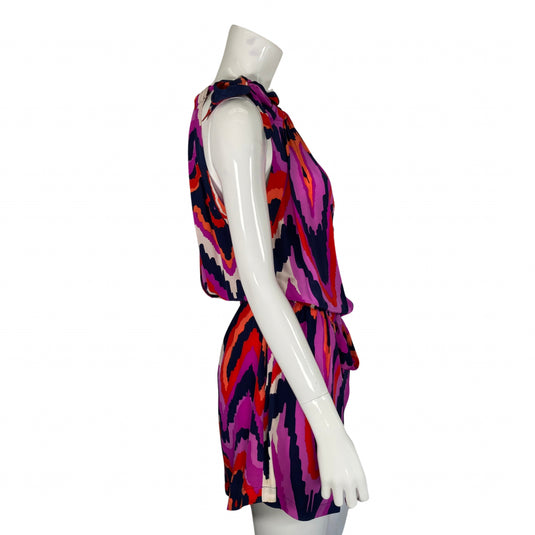 Alice Trixie Vibrant Halter-neck Dress side view, shop by YWCA O'ahu