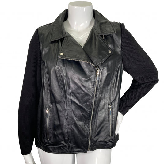 Linea Black Jacket on mannequin front view