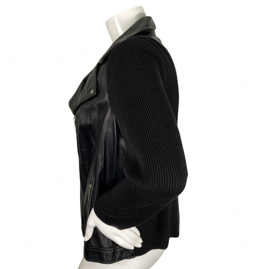 Linea Black Jacket on mannequin side view