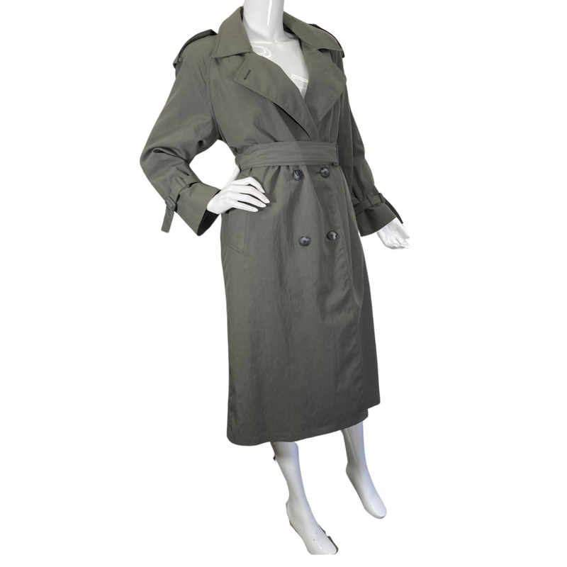 Load image into Gallery viewer, London Fog Slate Gray Trench Coat
