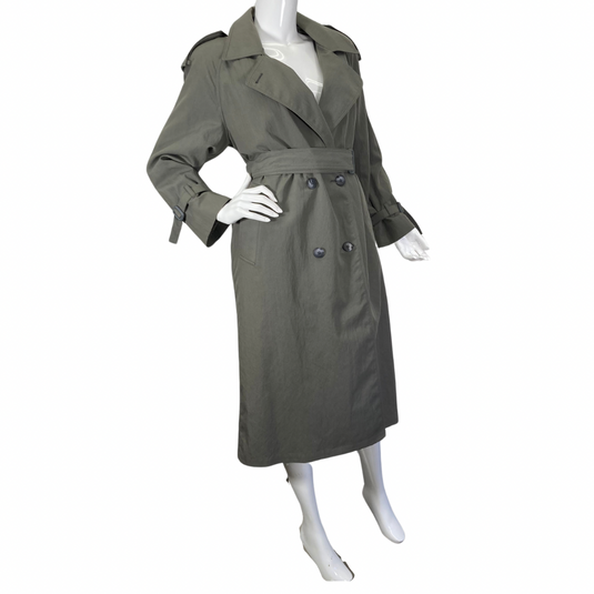 London Fog Slate Gray Trench Coat