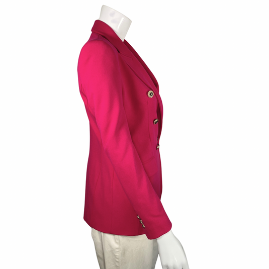 Zara Vibrant Hot Pink Blazer side view