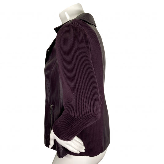 Linea Purple Jacket on mannequin side view