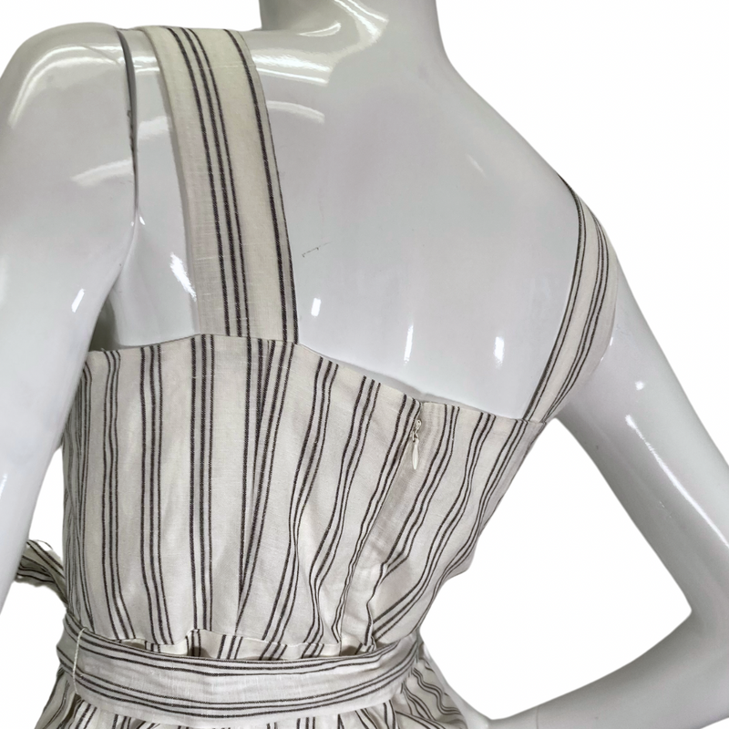 Load image into Gallery viewer, Playful, soft and breathable Ann Taylor Striped Jumper backside view close up
