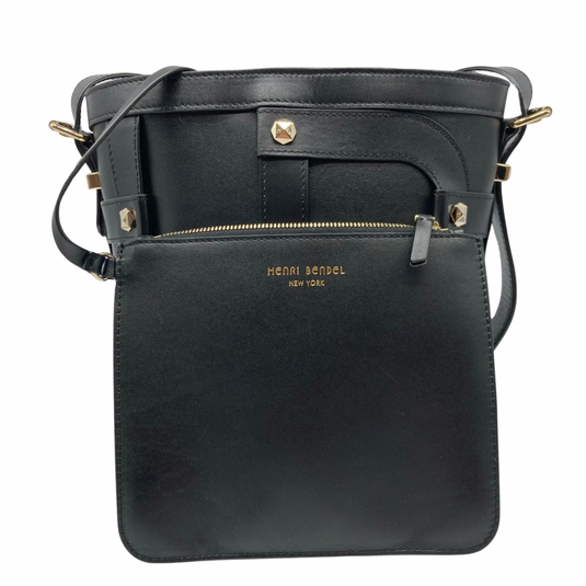 Henri Bendel Black Bucket Bag + Purse