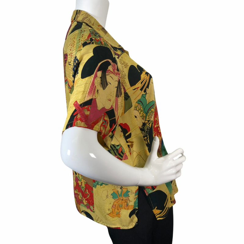 Load image into Gallery viewer, Citron Traditional Japanese Yellow Blouse
